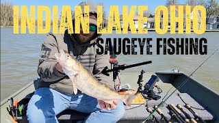 INDIAN LAKE OHIO SAUGEYE FISHING 42224 [upl. by Tega]