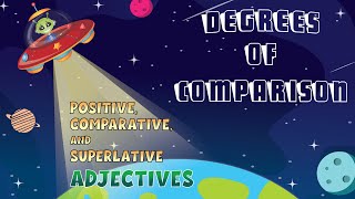 Degrees of Comparison  Positive Comparative and Superlative Adjectives [upl. by Yesrej]