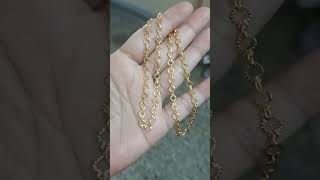 1gm gold microgold short chain450 free shipping WhatsApp 8309009675 [upl. by Nnylrahc]