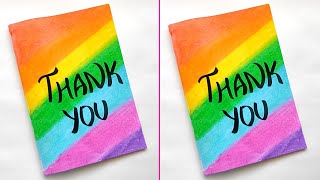 Easy Thank you Card for Teachers  Handmade Thanks Giving Card  DIY card ideas  Greeting Card [upl. by Tita]