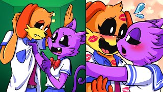 Catnap and Dogday Trapped in a Cabinet End Up Kissing  Poppy Playtime LOVE STORY Animation [upl. by Gearalt]