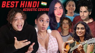 Waleska amp Efra react to The Best Acoustic Short Hindi Covers on YouTube [upl. by Airretal]