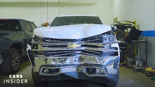 How Wrecked Cars Are Repaired  Cars Insider [upl. by Franek]