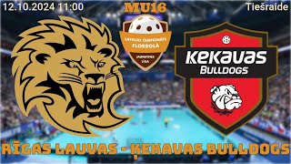 Florbols meitenes U16 Rīgas Lauvas  Ķekavas Bulldogs Rīgā 12102024 [upl. by Sidoney]