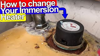 HOW TO CHANGE IMMERSION HEATER STEP BY STEP  Plumbing Tips [upl. by Merc640]