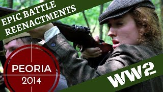 Epic WW2 Reenactment Ostfront Partisan  Peoria 2014 [upl. by Yorke]