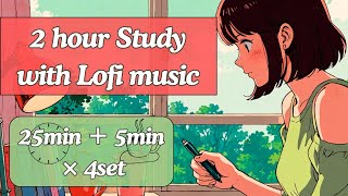 Best Pomodoro Timer to Focus ⏲️  Deep Focus Lofi Music for Study 📚 [upl. by Esorylime684]