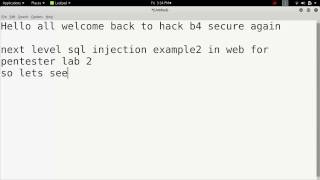 Sql injection  example 2 Web for pentester lab 2  pentesterlabcom [upl. by Raynard]