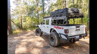 Overland Rack for the Jeep Gladiator Fabfours [upl. by Eicnarf]