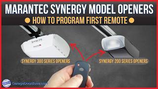 Marantec Synergy Garage Door Openers  Learn how to program 1st remote into Marantec Synergy openers [upl. by Eenttirb]