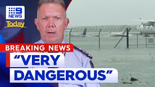 Latest update Flood emergency unfolds in Queensland  9 News Australia [upl. by Araeic463]