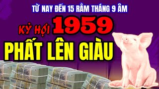 Bất ngờ lớn cho Kỷ Hợi 1959 Từ nay đến 15 Rằm tháng 9 tài lộc rủng rỉnh phất lên chóng mặt [upl. by Llenehc]