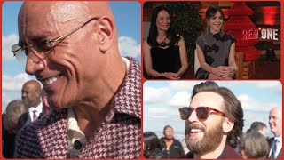 RED ONE Cast Interview Dwayne Johnson Chris Evans Lucy Liu Kiernan Shipka [upl. by Buller]