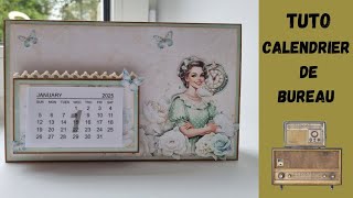 tuto idée cadeau 🎅 calendrier de bureau [upl. by Winfred]