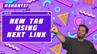 How to open a link in a new tab using Next Link [upl. by Landa]