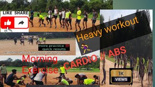 Morning exercises 🏃 CARDIO  ABS କଡା ପରିଶ୍ରମ 🤪 5 minutes only shortvideo shortsfeed exercise [upl. by Yllom902]