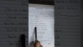 If sec theta  tan theta P then Prove that Sin theta P² 1P²1class10maths cbseboard [upl. by Aliled]