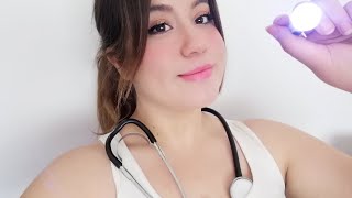 ASMR Examination of the cranial nerves ASMR Examen de los nervios craneales 👄👂👃👁️✋ [upl. by Neimad294]