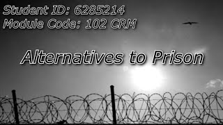 Alternatives to Prison  102CRM Coursework Video [upl. by Geller]