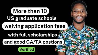 I researched the best graduate and undergraduate schools in the USA waiving the application fees [upl. by Akem513]