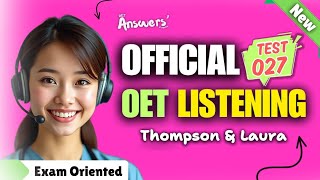 OET LISTENING TEST 01102024 oet oetexam oetnursing oetlisteningtest [upl. by Noryk738]