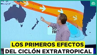 Lluvias intensas y fuertes vientos en cinco regiones Los primeros efectos de ciclón extratropical [upl. by Reis]