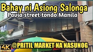 BAHAY NI ASIONG SALONGA  NASUNOG NA PRITIL MARKET UPDATEfood blumentritt tondo manila fishport [upl. by Westfall]