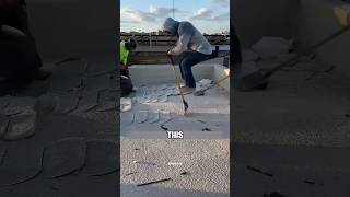 The process of roof foam removal shorts [upl. by Asilrak]