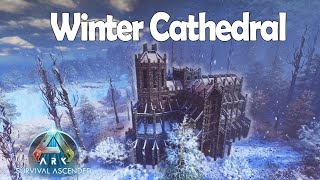 Winter Cathedral  How to build  Snow Biome  Ark Survival Ascended ASA PvE [upl. by Marquis]