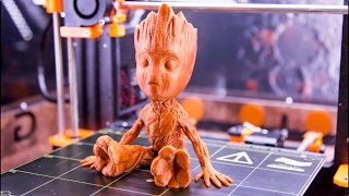 Baby Groot  3D Printing Time Lapse [upl. by Hogen]