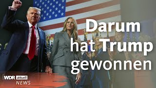 USWahl 2024 analysiert Donald Trump gewinnt klar vor Kamala Harris  WDR Aktuelle Stunde [upl. by Onilecram]