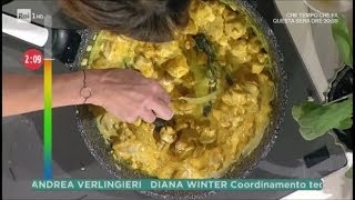 Le ricette di Benedetta Parodi  Pollo al curry con riso basmati  Domenica In 19112017 [upl. by Antonin]