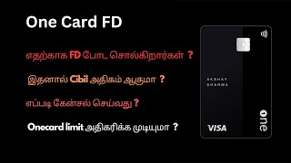 Onecard credit card FD Close tamil [upl. by Atnwahs]