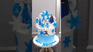 ￼ frozen theme cake design 😱😍 shorts shortsfeed cake trending youtubeshorts short reels [upl. by Alethea163]