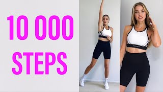 10000 Steps Indoor Workout  Calorie Burning Knee friendly No Jumping Cardio Walking Workout [upl. by Anesusa]