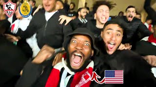 AMERICAN Fan Experiences ZAMALEK Atmosphere vs ABU SALEM [upl. by Hiltner]