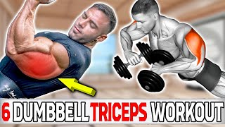 6 Triceps Exercises With Dumbbell Only [upl. by Ming]