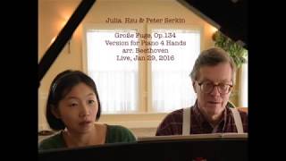 Julia Hsu amp Peter Serkin Beethoven Grosse Fuge Op134 Live 16 ScoreVideo [upl. by Adnawak49]