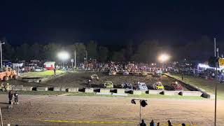 Renfrew fair demolition derby heat 3 of 4 cylinder class 2024 [upl. by Halvaard892]