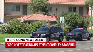 WATCH Man stabbed at Colorado Springs apartment complex Monday [upl. by Kreg13]