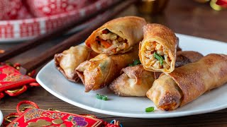 The CRISPIEST Air Fryer Spring Rolls Shrimp amp Pork Cantonese Style [upl. by Murielle239]