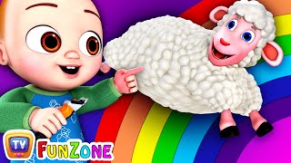 Baa Baa Black Sheep Song  Colors of the Rainbow  ChuChu TV Funzone Nursery Rhymes for Kids [upl. by Enilorac253]