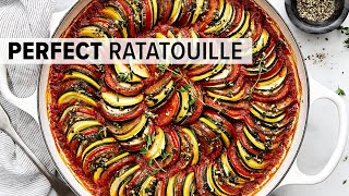 PERFECT RATATOUILLE  A Super Tasty Vegetarian Recipe [upl. by Monjo]