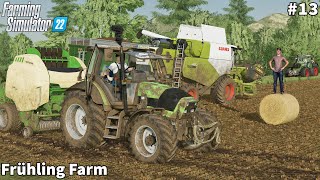 Finishing Barley amp Wheat Harvest Feeding Animals Baling Straw│Frühling│FS 22│Timelapse13 [upl. by Bernetta]