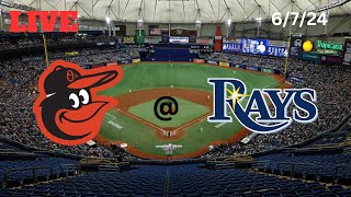 Baltimore Orioles  Tampa Bay Rays  LIVE PlaybyPlay amp Commentary  6724  Game 62 [upl. by Marketa]