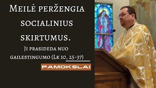 Pamokslas Meilė peržengia socialinius skirtumus Ji prasideda nuo gailestingumo [upl. by Chloris]