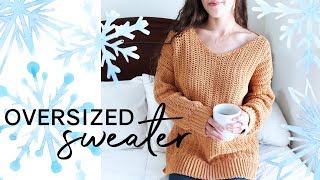 How to Crochet an Oversized Sweater [upl. by Hayarahs]