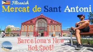 MERCAT de SANT ANTONI in BARCELONA  SPAIN TRAVEL GUIDE [upl. by Cello]