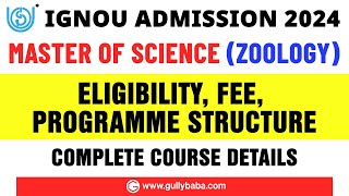 IGNOU MSc Zoology New Course Details  How to Apply in IGNOU MSc Zoology IGNOU Jan 2024 Admisison [upl. by Madlin]