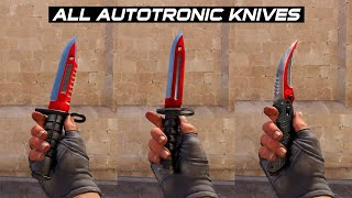 CS2 All Autotronic Knives  In Game showcase 4K60FPS [upl. by Eillen83]